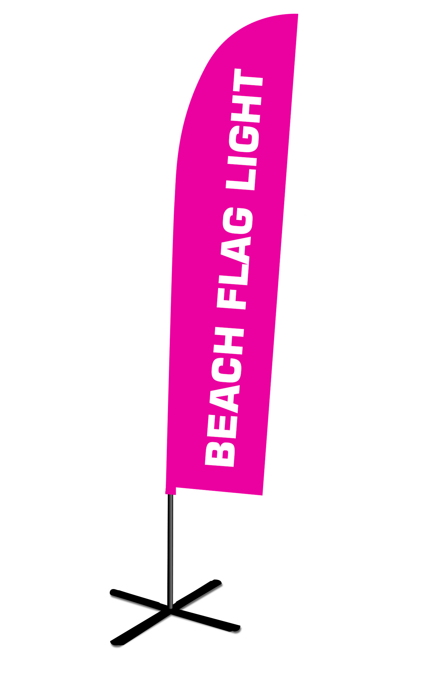 beach flag para eventos en la playa