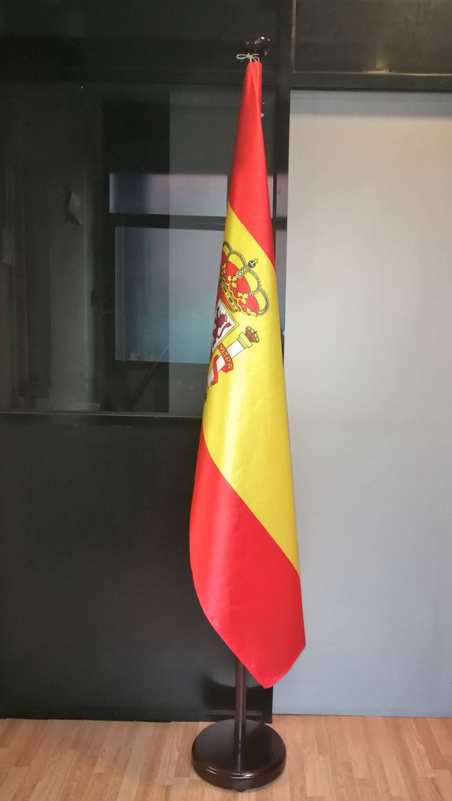 BANDERA PROTOCOLO RASO ESTAMPADO